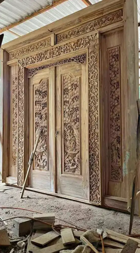 Pintu gebyok minimalis terbaru