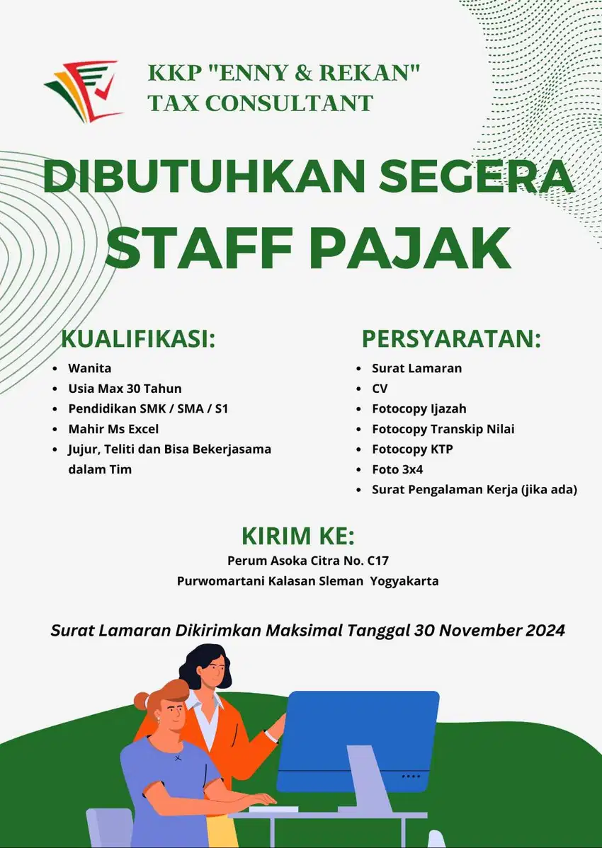 Staff admin pajak