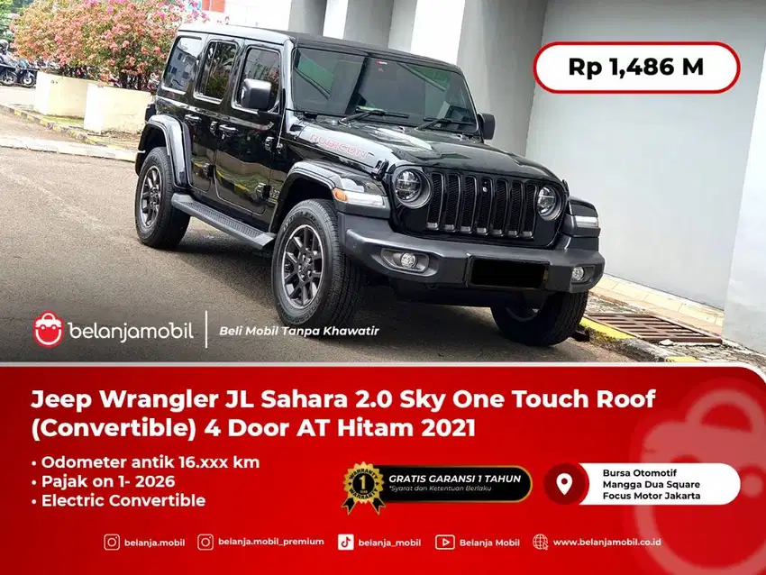 [WARRANTY] Jeep Wrangler JL Sahara 2.0 (Convertible) 4 Door AT 2021