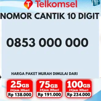 JUAL NOMOR CANTIK TELKOMSEL 10 DIGIT