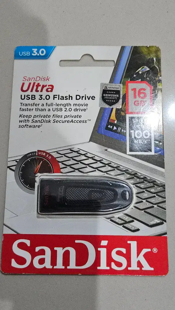 Flashdisk sandisk ultra 16GB BNIB baru segel