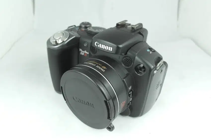 Kamera Prosumer Superzoom Canon Powershot S5is Layar Flip 12x Optical