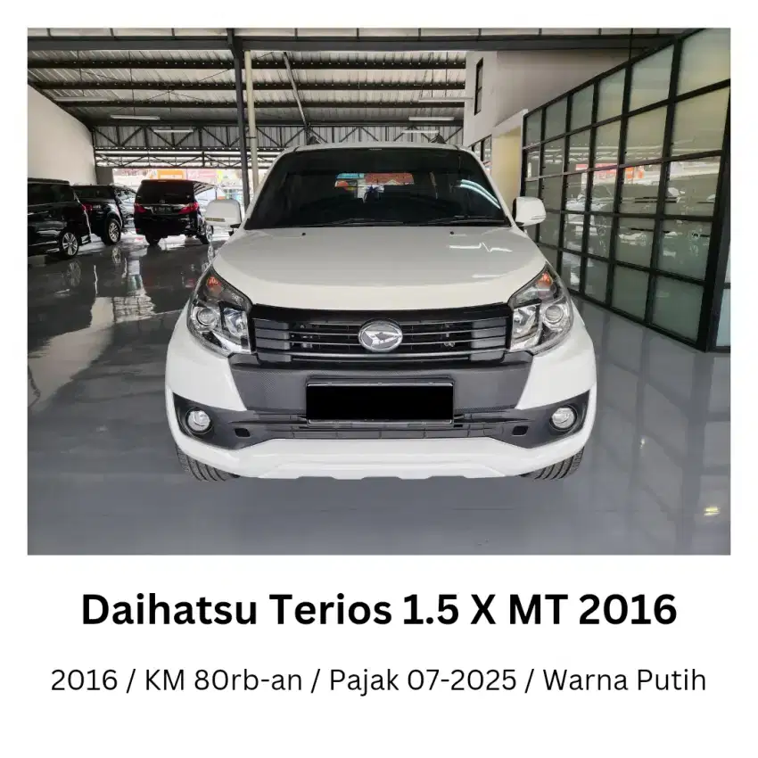 Low KM Asli!! Daihatsu Terios 1.5 X MT 2016 Putih Manual Bensin