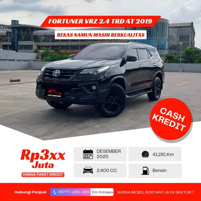 Toyota Fortuner VRZ 2.4 TRD Sportivo AT 2019 (4X2)