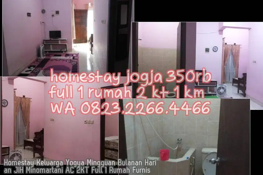 Homestay Keluarga Yogya Mingguan Bulanan Harian JIH Minomartani AC 2KT