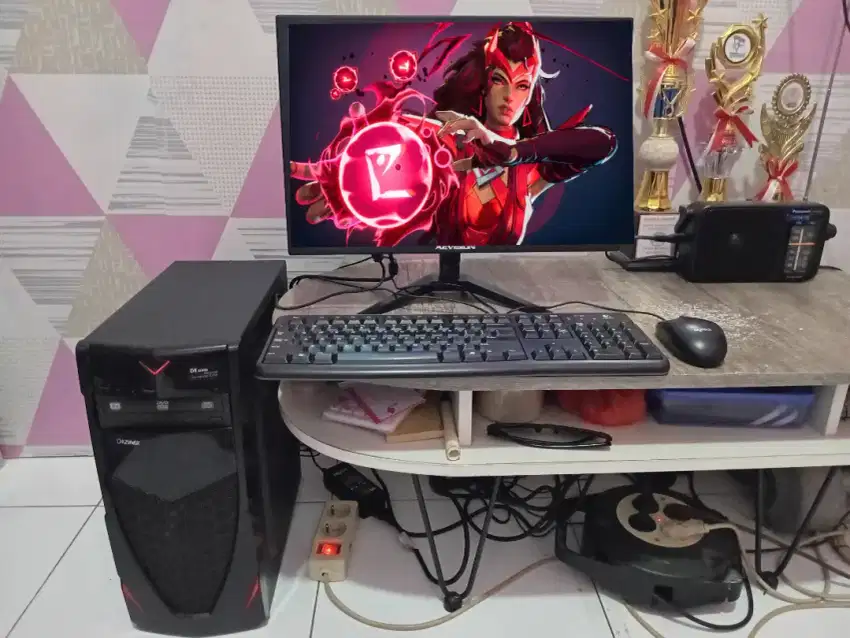 PC GAMING DESIGN I3 + LCD 16 + RAM 8 GB + HD 500 GB + GAMES FILM APP