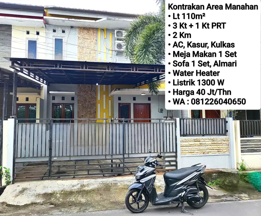 Kontrakan Rumah Area Manahan Include Furnish