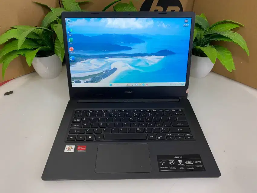 ACER ASPIRE 3 ATHLON slim hitam elegan cocok buat sekolah siap tugas