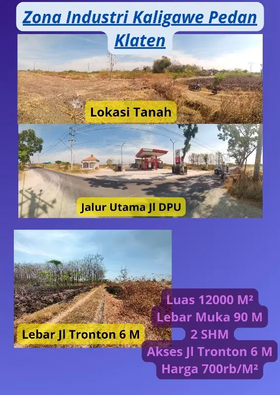 Tanah Industri Pabrik Klaten