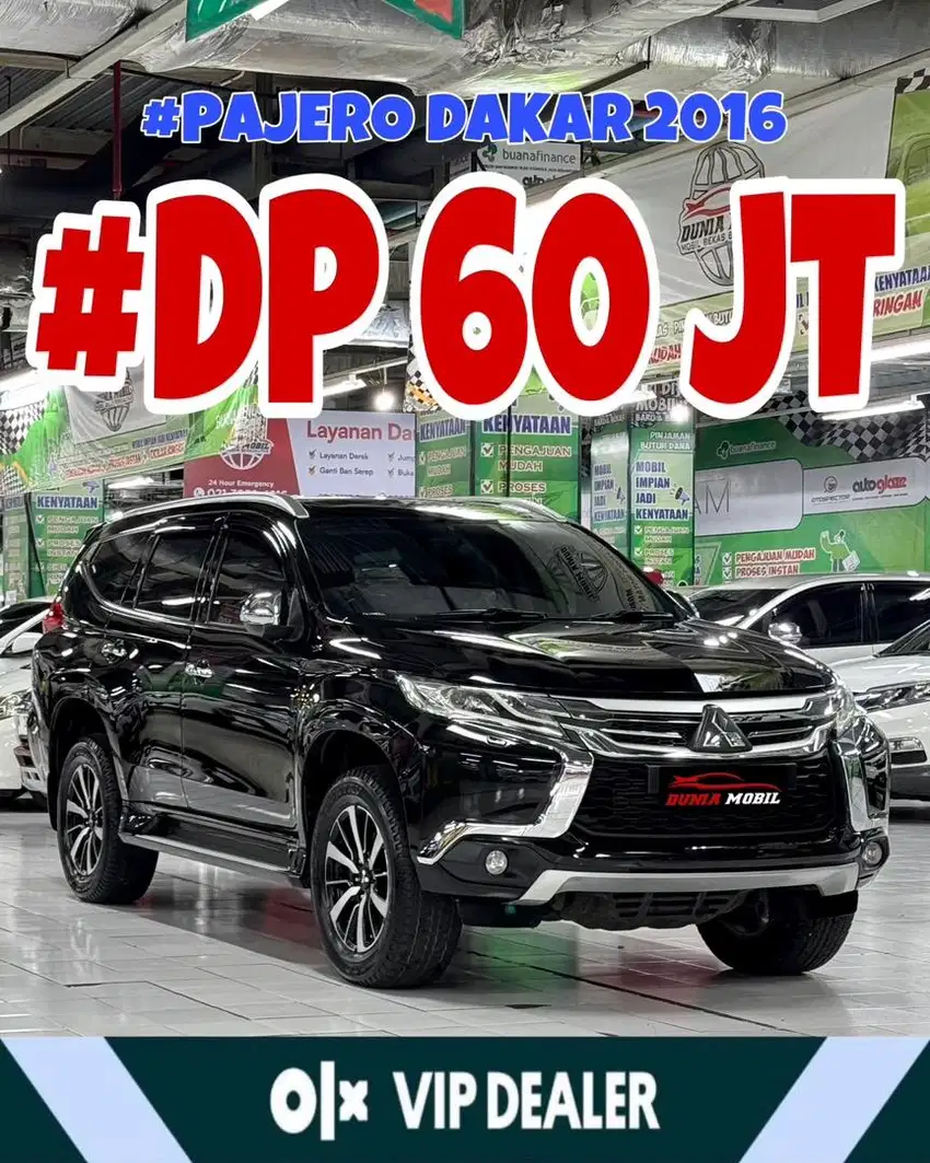 Pajero Sport Dakar 2016 pmk 2017 Low KM 70rb Tgn Pertama dr Baru