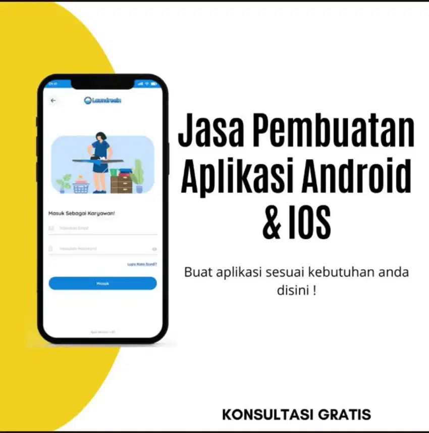 Aplikasi Android & iOS Profesional,  Harga Terjangkau!