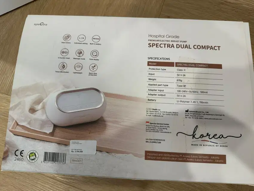 Dijual Pompa Asi Spectra Dual Compact (hospital grade)