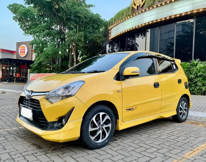 TOYOTA AGYA 1.2 S TRD SPORTIVO AT MATIC 2018 KUNING KM 48RB