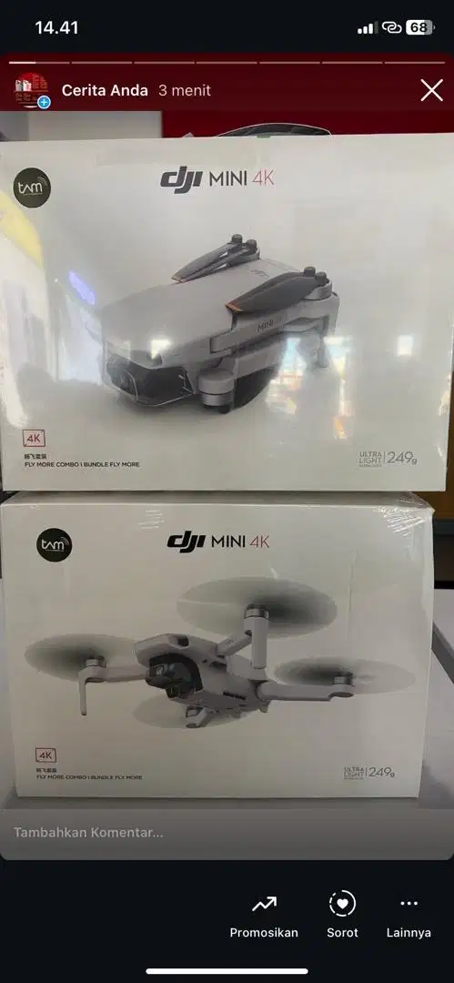 DJI MINI 4k FLY MORE COMBO