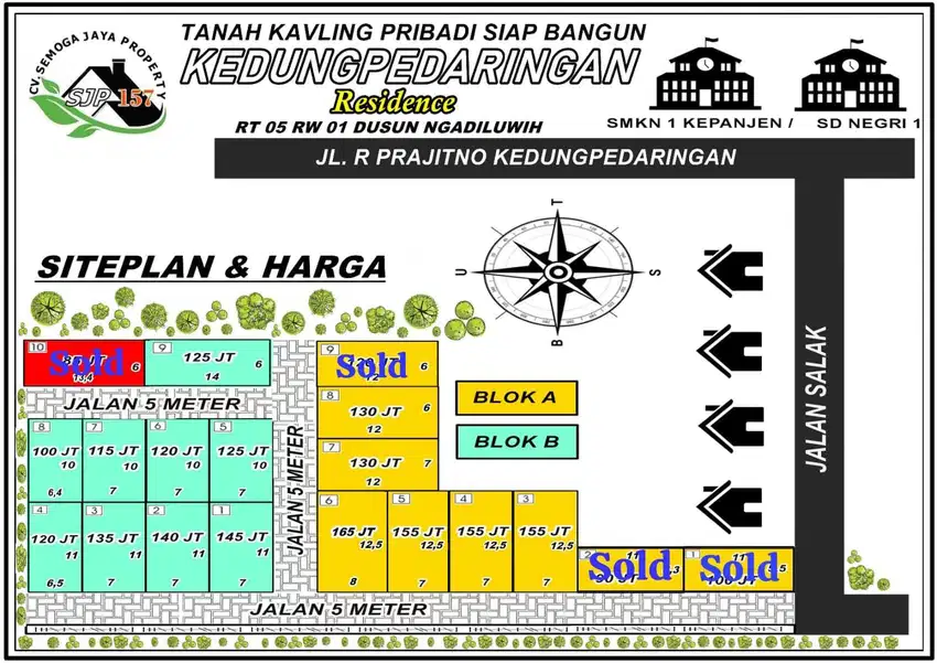 Promo Tanah Kavling Murah Kepanjen Malang Kedungpedaringan