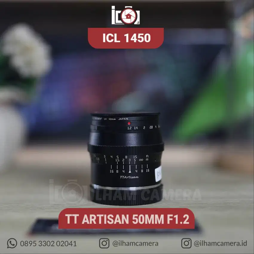 LENSA TT ARTISAN 50MM F1.2 FOR CANON MIRRORLESS