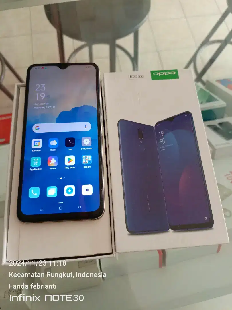 Oppo F11 6/128gb bekas normal bisa TT