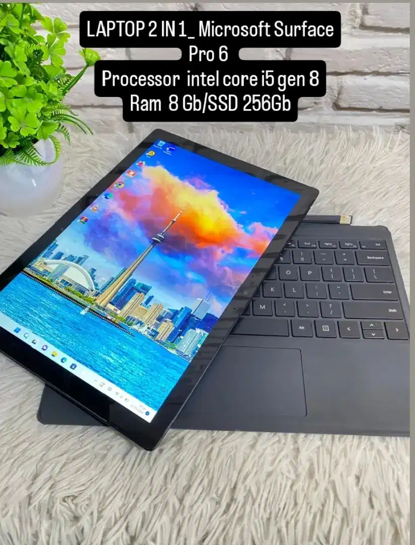 Jual cepat LAPTOP 2 IN 1_ Microsoft Surface Pro 6