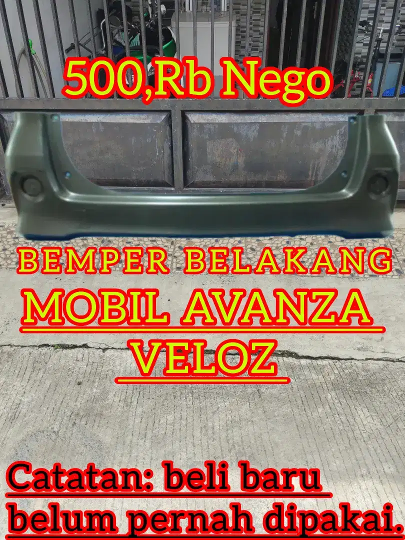 Bemper belakang mobil Avanza Veloz 2018 nego