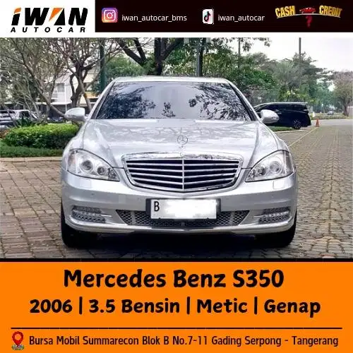 2006 Mercedes Benz S 350 L AT Antik Km 41rb