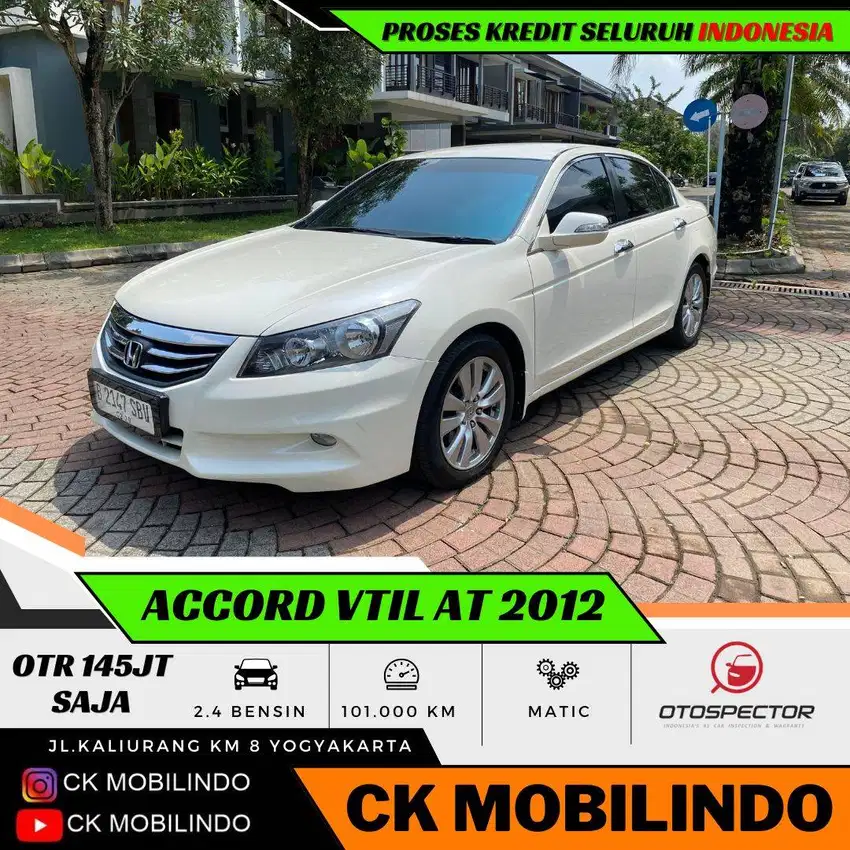 (Dp8jt) Accord Vtil 2.4 Matic 2012 ORISINIL Kredit Murah