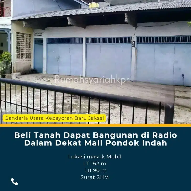 Bangunan Siap Jadi kost2an di Radio Dalam Jakarta Selatan