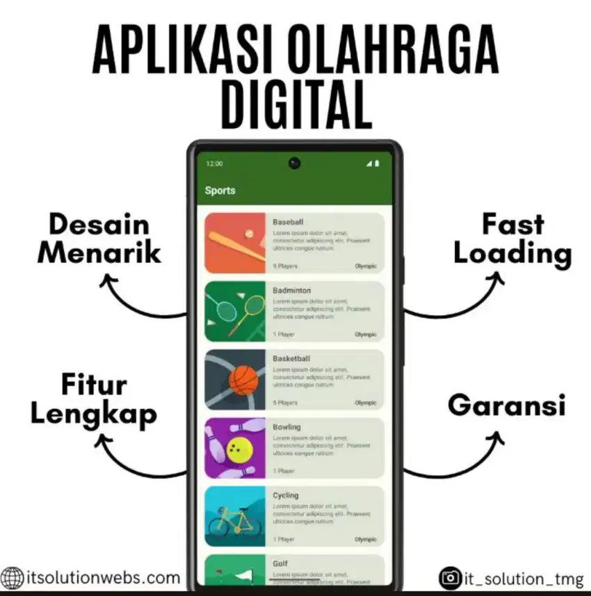 Aplikasi Olahraga Digital, Latihan Mudah, Hasil Maksimal!