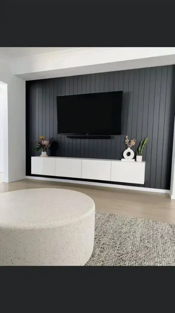 Backdrop tv , Cabinet tv , partisi , Kitchen set