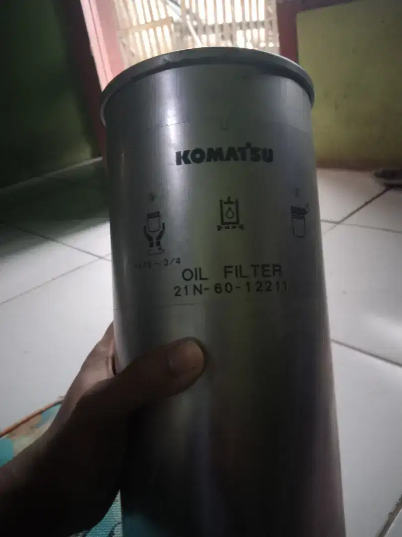 Jual oil filter gengset merek komatsu