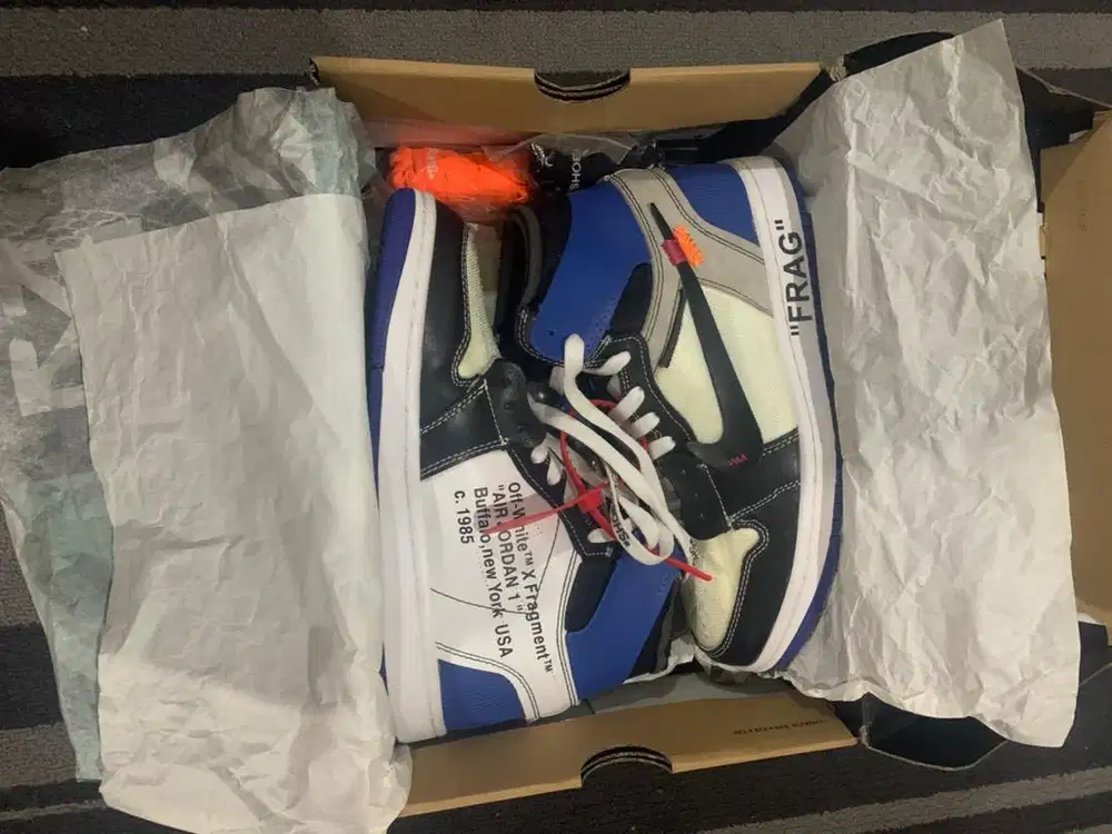 Sneakers Pria Air jordan high Obsidiant Blue