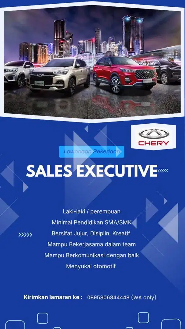 Lowongan sales Mobil