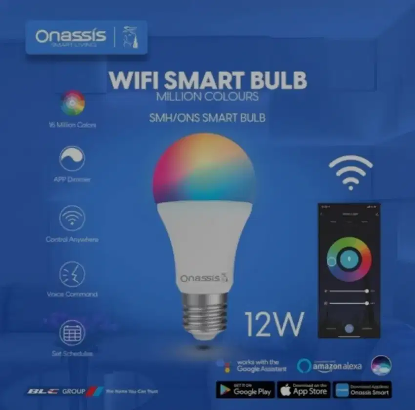 Smart Bulb Milion Colours Onassis 12 watt - Baru