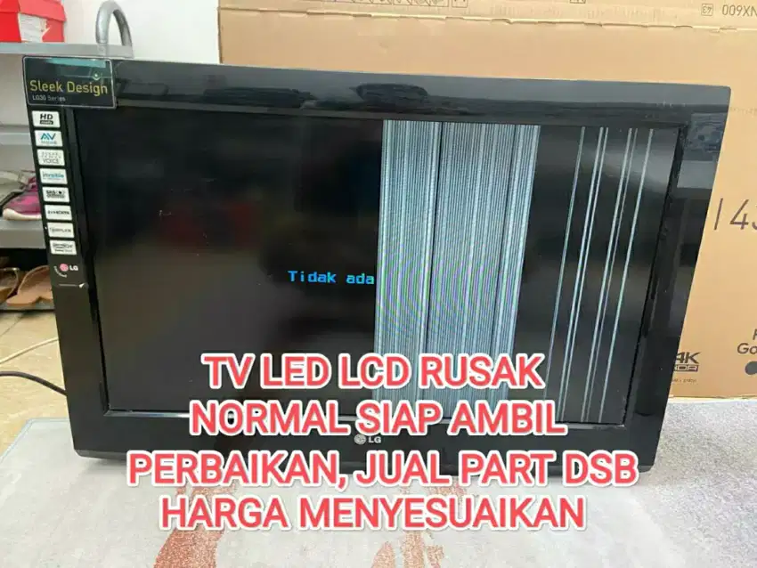 Terima tv led lcd rusak normal dsb