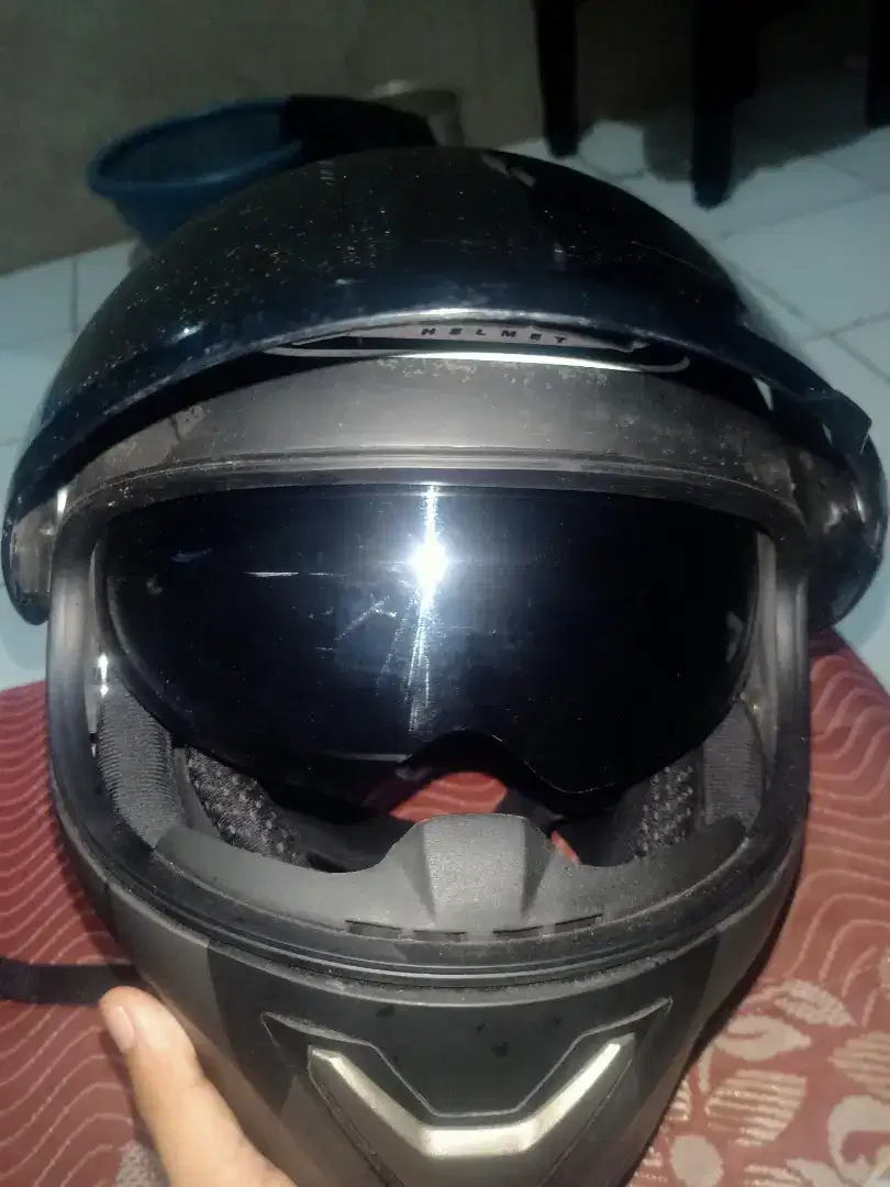 Jual helm njs 2 kaca ukuran xl