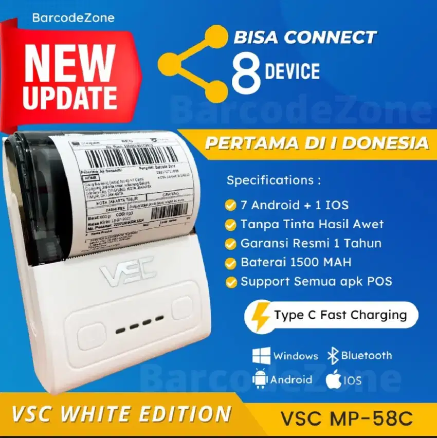 Jual printer bluetooth