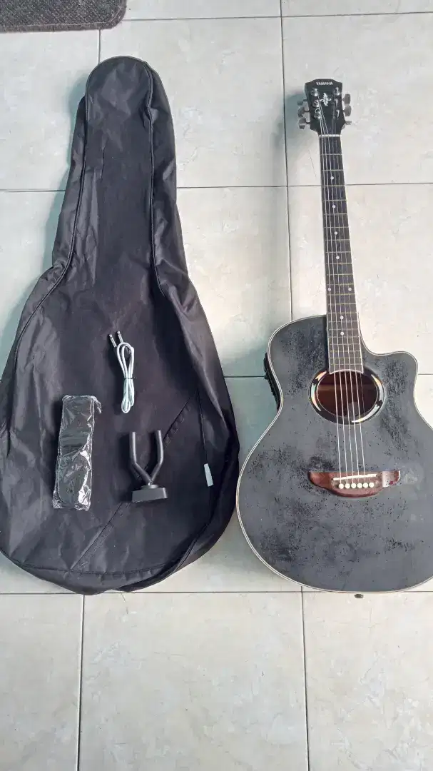 Gitar akustik & elektrik apx custom full set