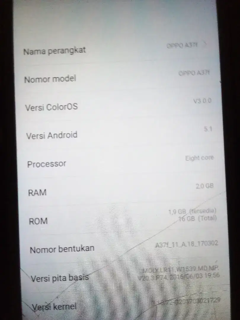 Oppo a37f ram 2gb minusnya minta ganti lcd