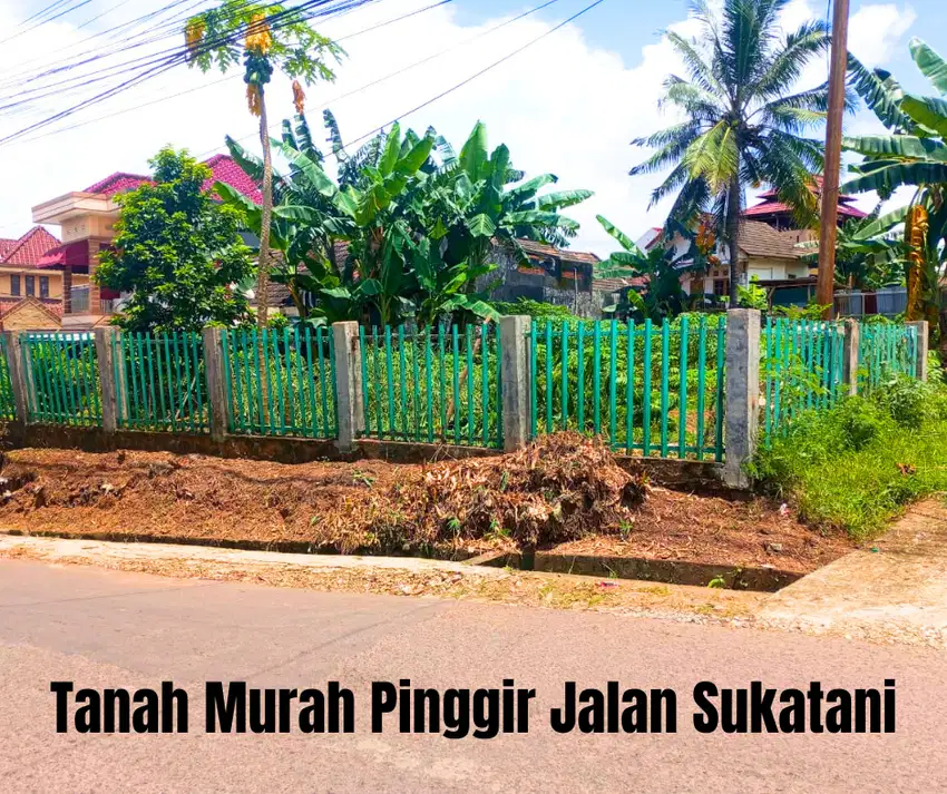 Di jual tanah murah lokasi pinggir jalan sukatani mangku negara