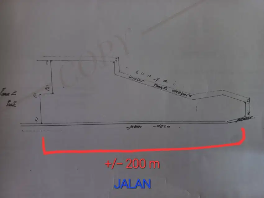 1779. Dijual Tanah Jl Tambong kec Kabat Banyuwangi