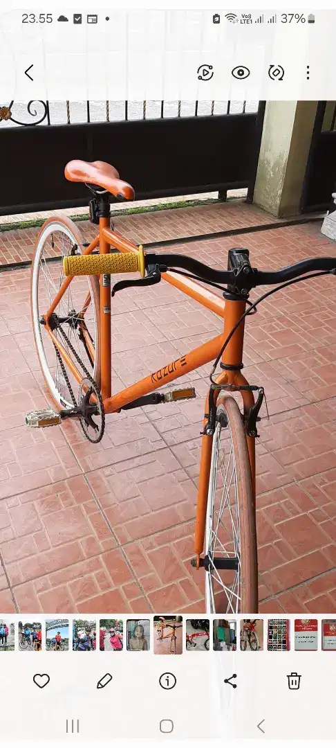 Di jual sepeda Fixie masih mulus tidak ada cacat dan jarang pakai
