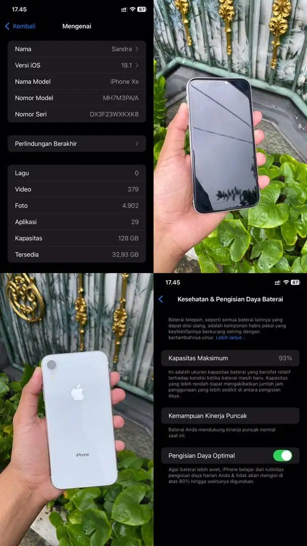 IPHONE XR ex IBOX (Jual unit saja)