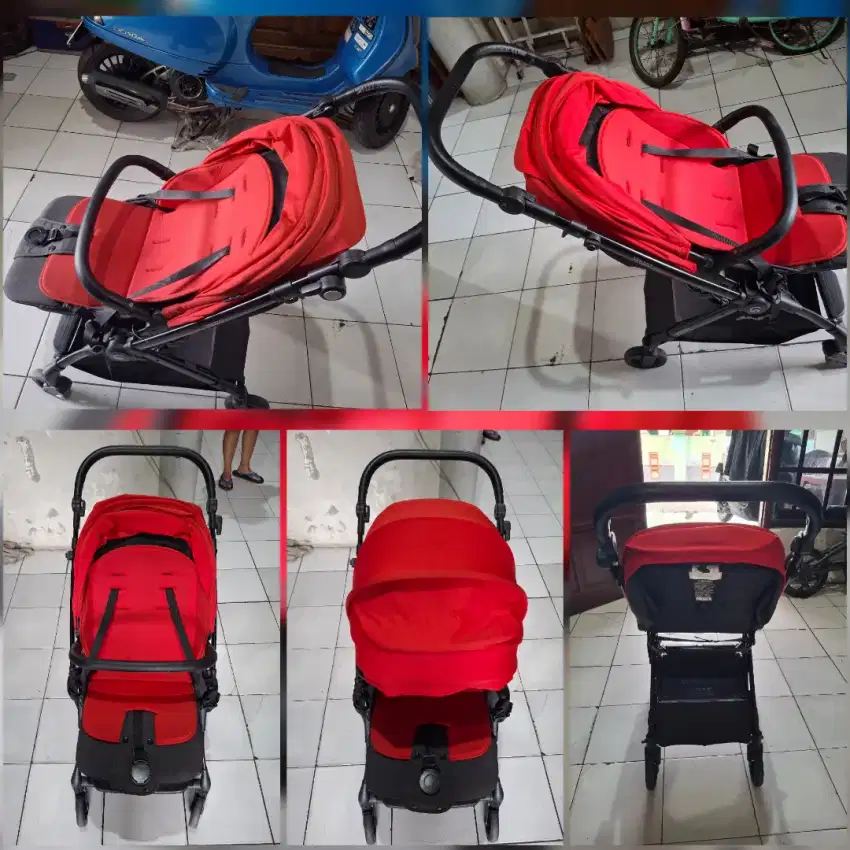 Stroller Bayi Cocolatte Warna merah mix hitam