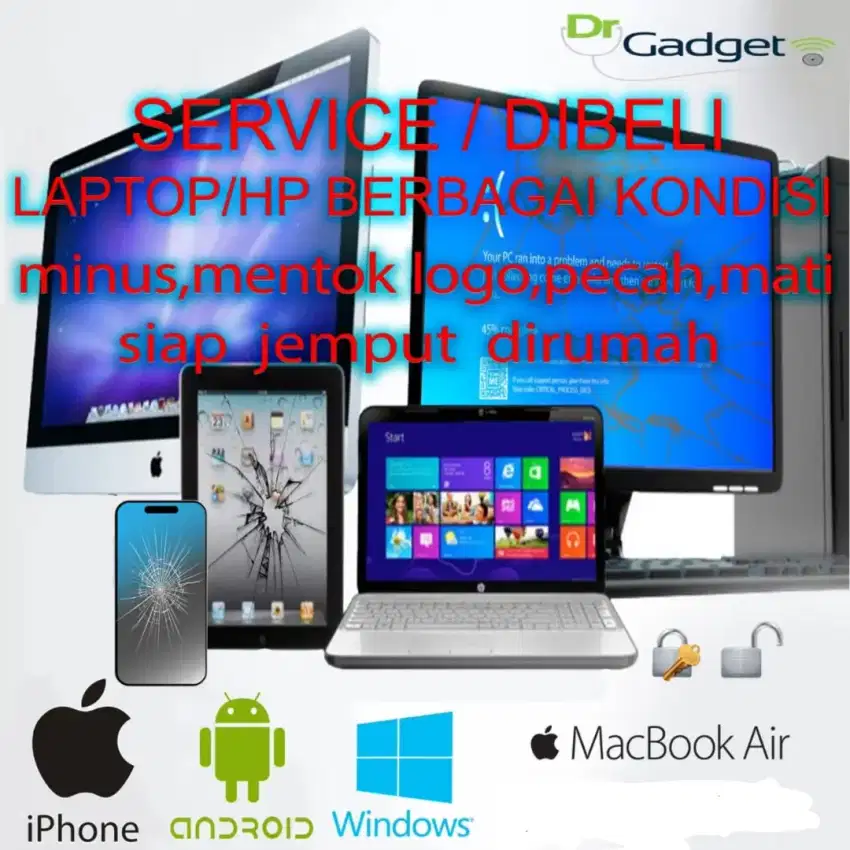 DIBELI /SERVICE IPHONE&ANDROID/LAPTOP,MACBOOK,KOMPUTER SECON MINUS DLL