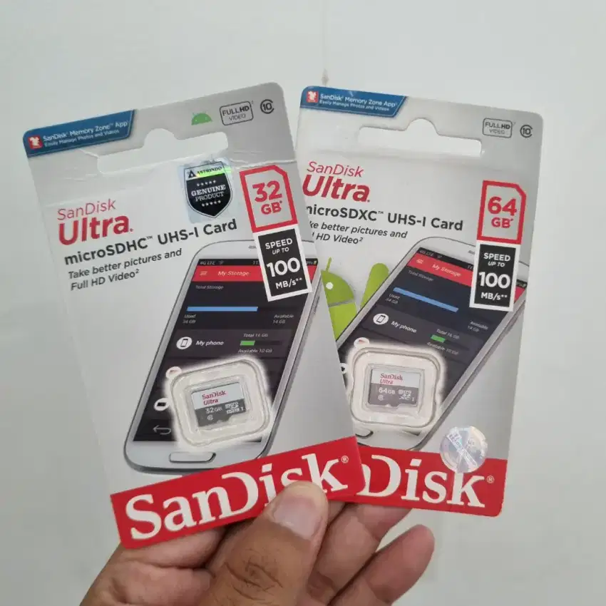 Micro Sd Sandisk Ultra 32GB 64GB - Baru Garansi Resmi