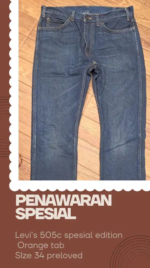 Celana jeans levis 505c original size 34