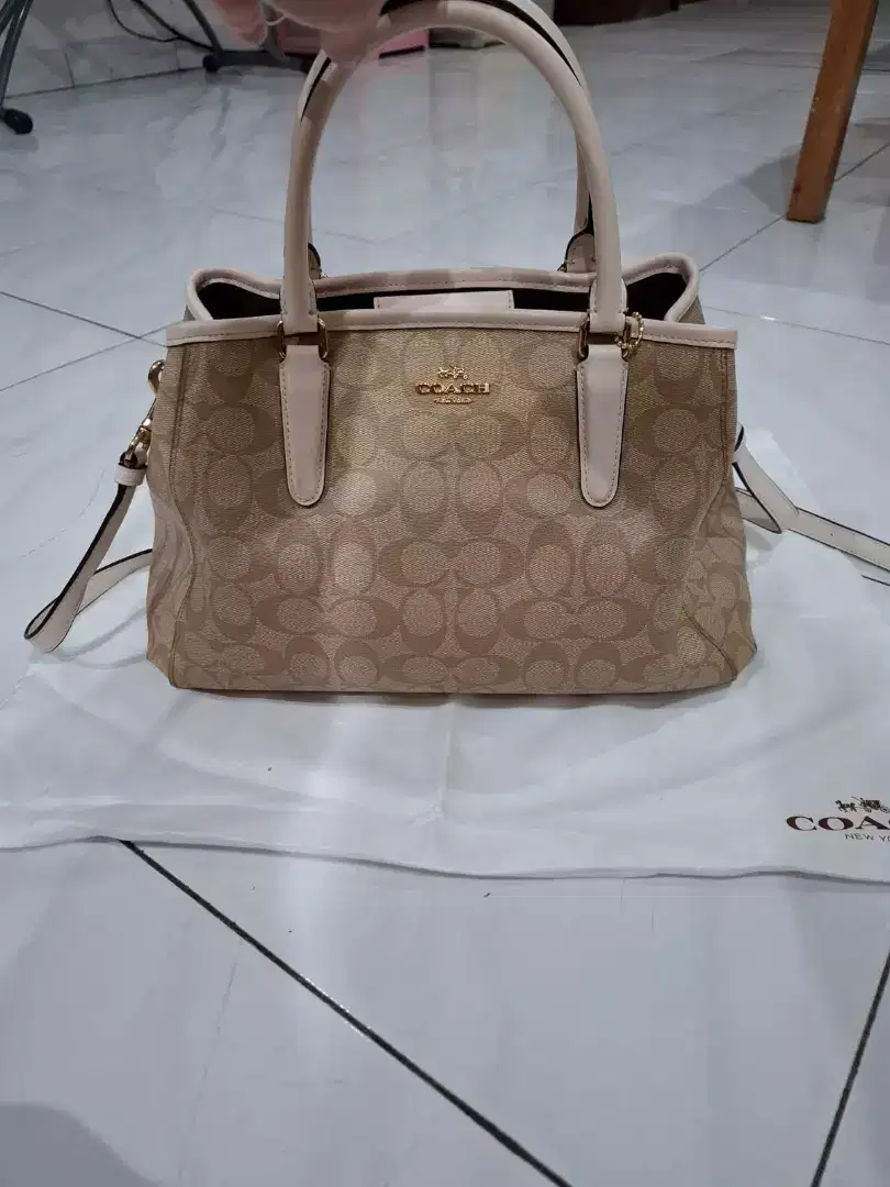 Tas Coach Margot Carryall Khaki Original 100% Like NEW CONDITION
