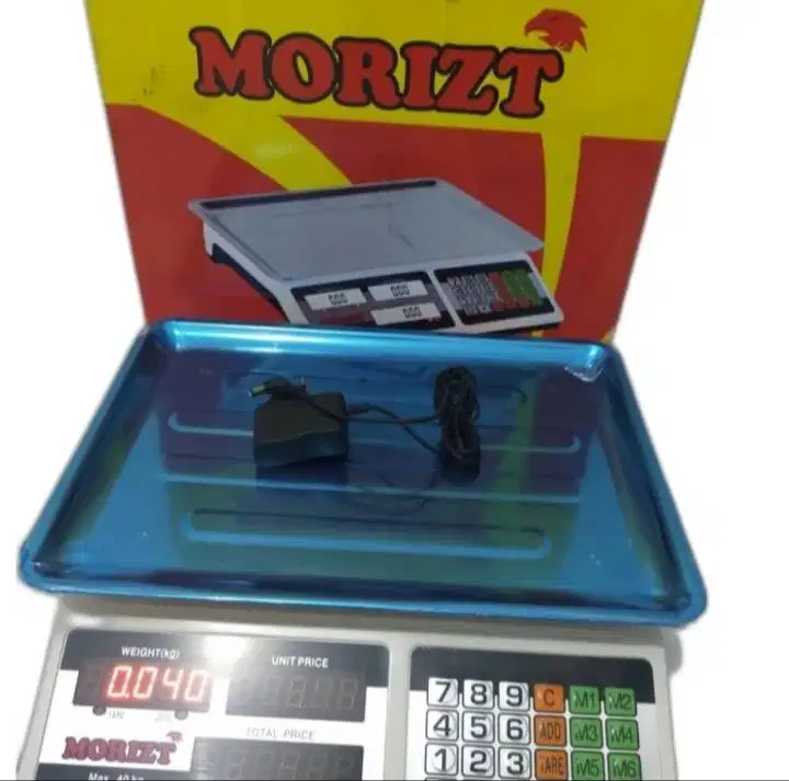 Timbangan Buah digital 40kg +harga  2 layar Morizt
