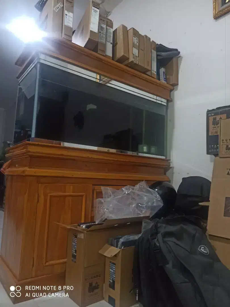 Jual aquarium dan meja jati