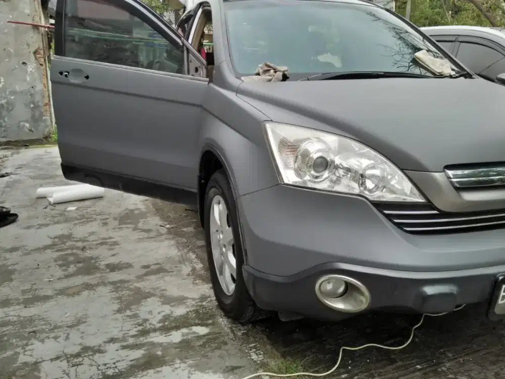 Stiker mobil/wrapping car abu-abu doft