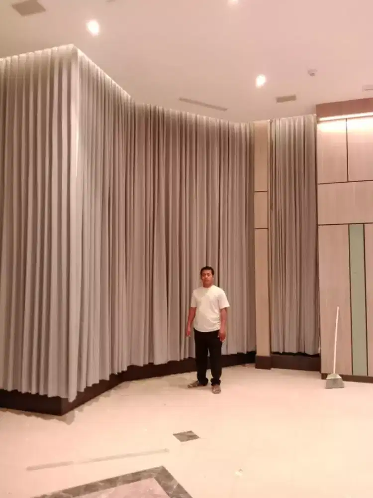 Gorden gordyn blackout import castem bisa request ukuran free pasang